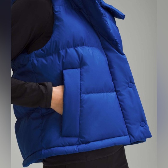 Lululemon Wunder Puff Cropped Vest, Symphony Blue, Size 12 - Picture 5 of 7